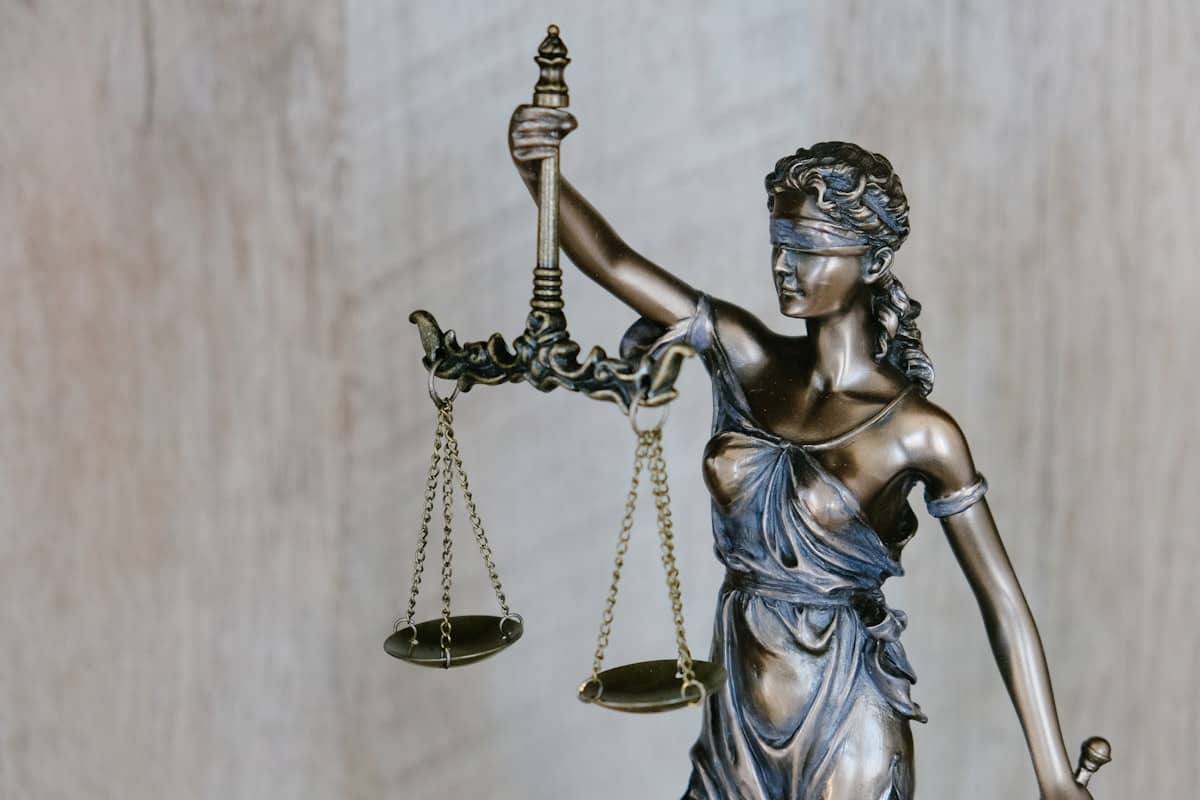 Law books and gavel